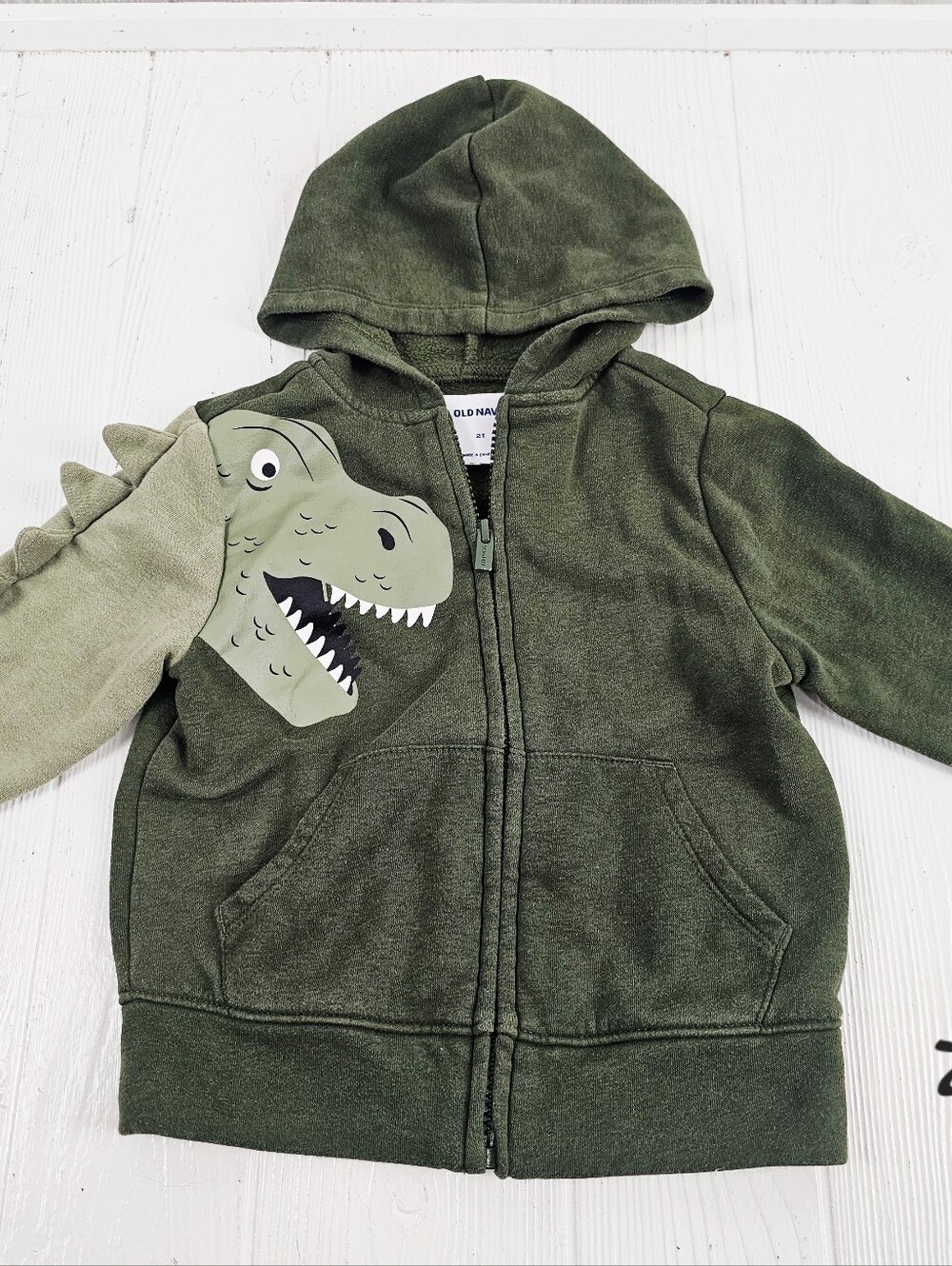 Old Navy Toddler Boys Dinosaur Zip Up 2T